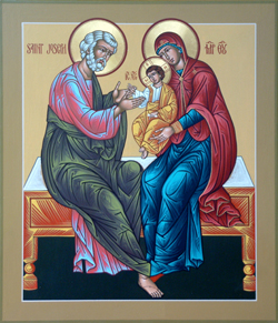 Икона Иосиф Обручник и Пресвятая Дева Мария