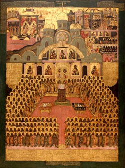 Икона святых отцов VII Вселенского собора